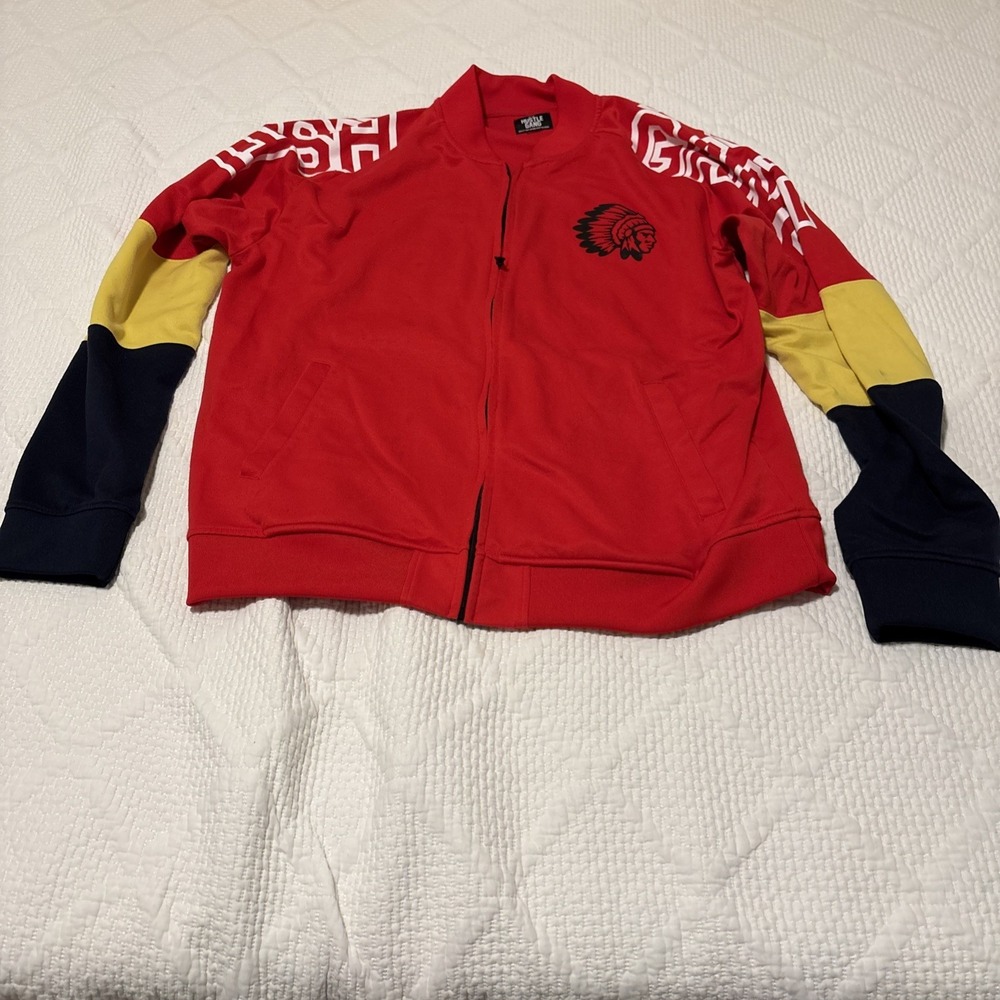 Hustle Gang Mens 2XL zip up Crewneck Graphic Trap Streetwear NO TAG